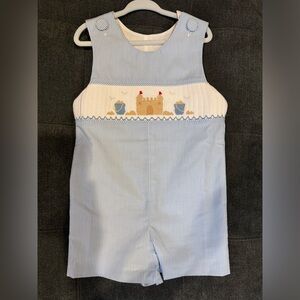 Stitchy Fish Smocked Sandcastle Jon Jon